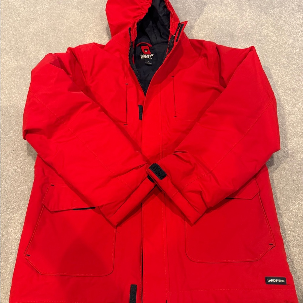 Lands' End Youth Vibrant Red Ski Jacket
